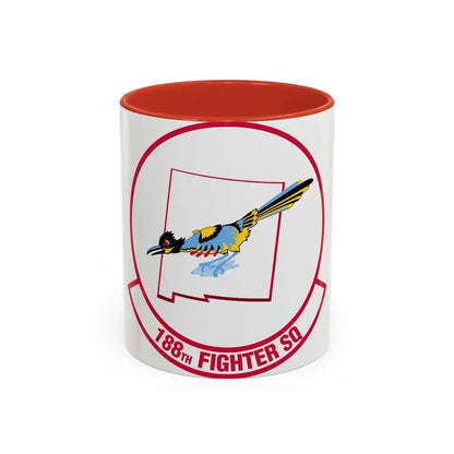 188 Fighter Squadron (U.S. Air Force) Accent Coffee Mug 11oz Red - Go Mug Yourself