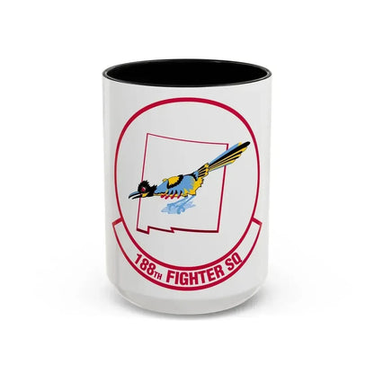 188 Fighter Squadron (U.S. Air Force) Accent Coffee Mug 15oz Black - Go Mug Yourself