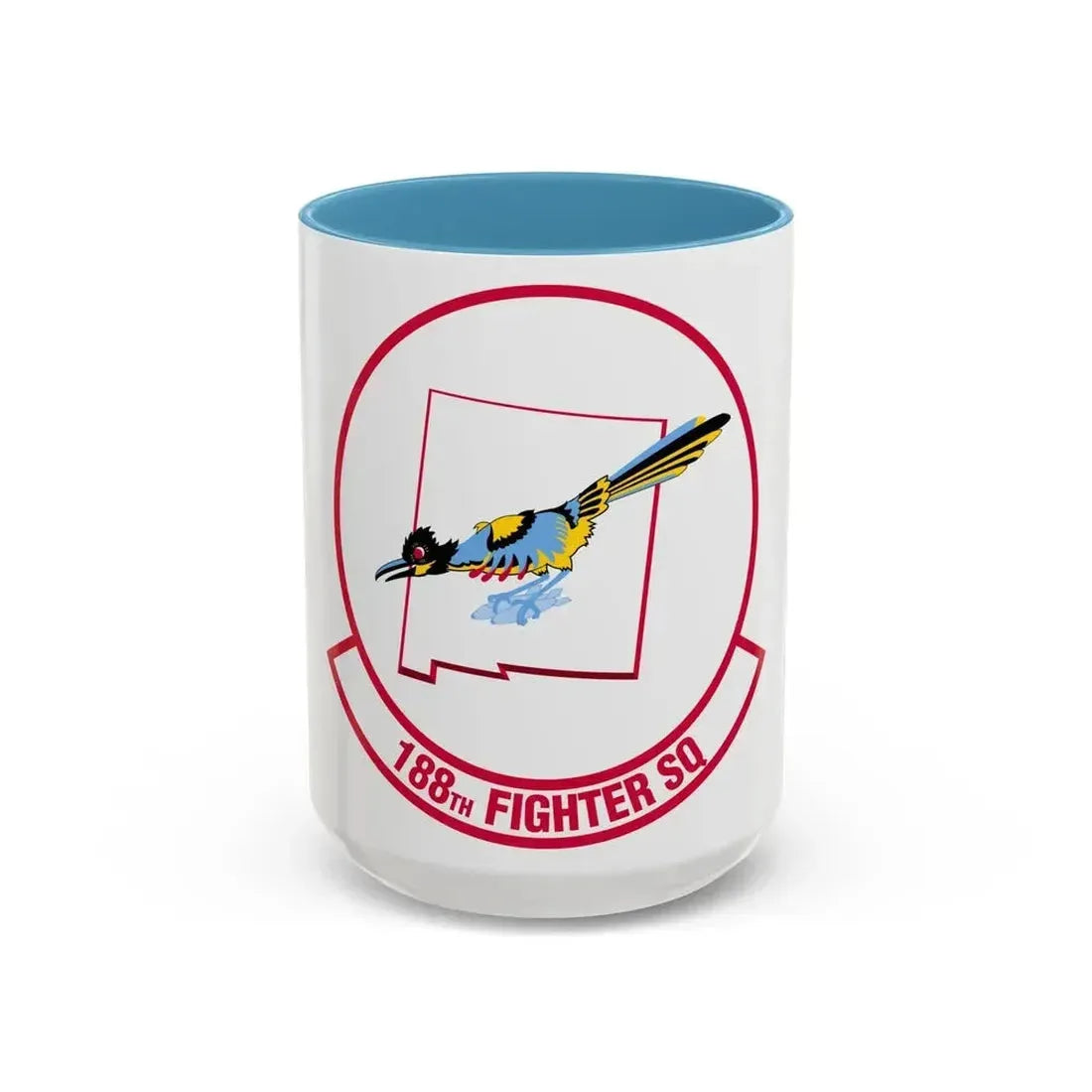 188 Fighter Squadron (U.S. Air Force) Accent Coffee Mug 15oz Light Blue - Go Mug Yourself