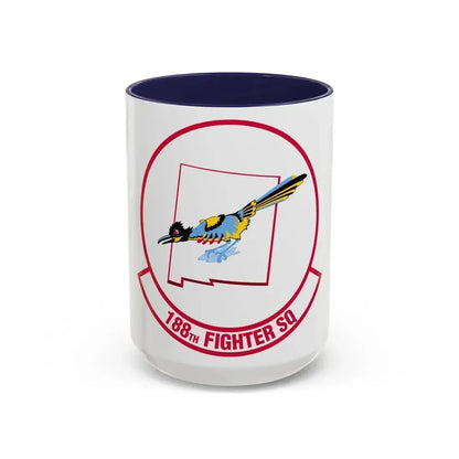 188 Fighter Squadron (U.S. Air Force) Accent Coffee Mug 15oz Navy - Go Mug Yourself