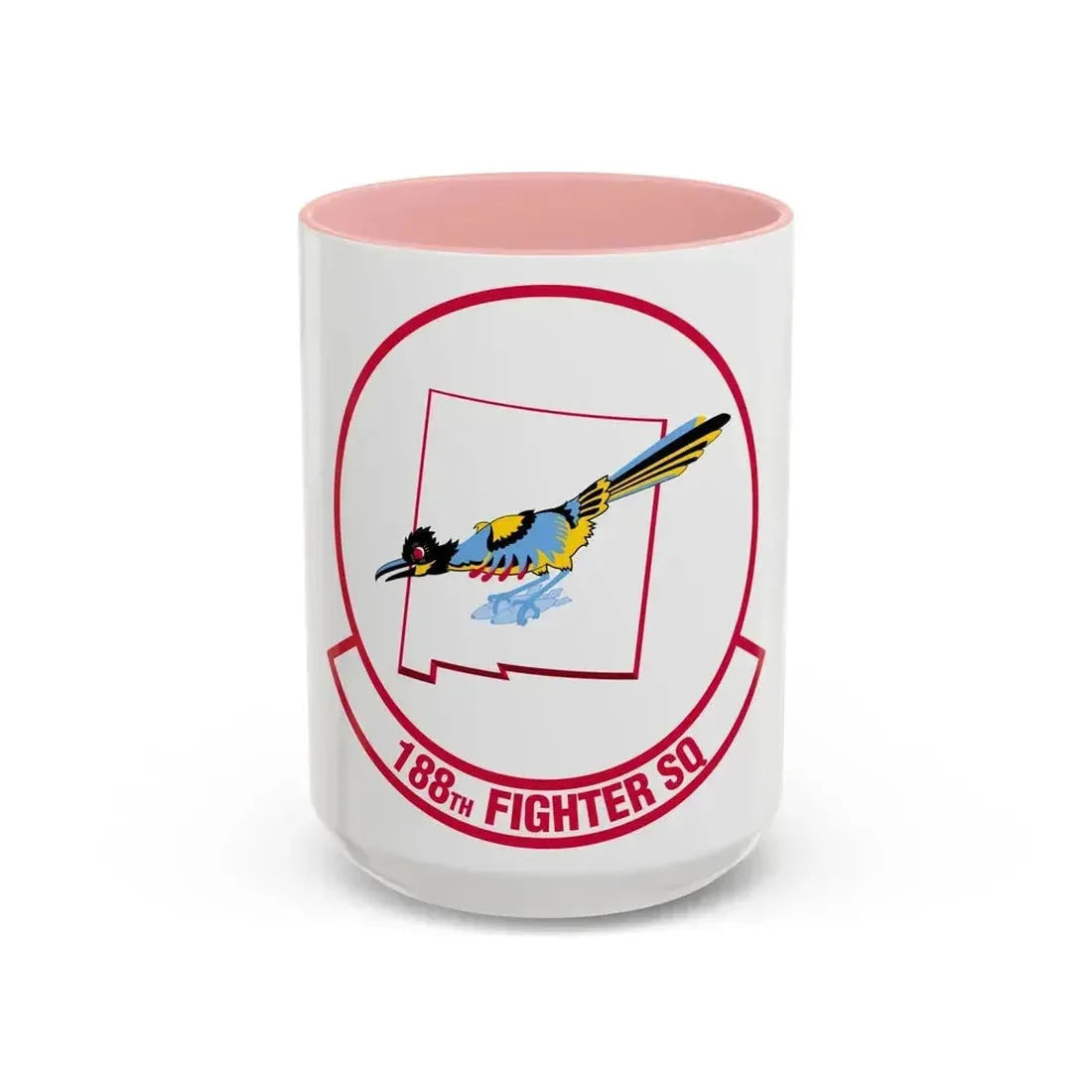 188 Fighter Squadron (U.S. Air Force) Accent Coffee Mug 15oz Pink - Go Mug Yourself