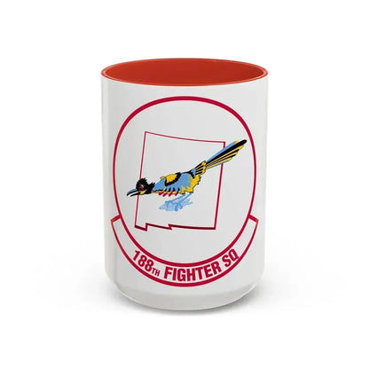 188 Fighter Squadron (U.S. Air Force) Accent Coffee Mug 15oz Red - Go Mug Yourself