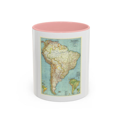 South America (1942) (Map) Accent Coffee Mug
