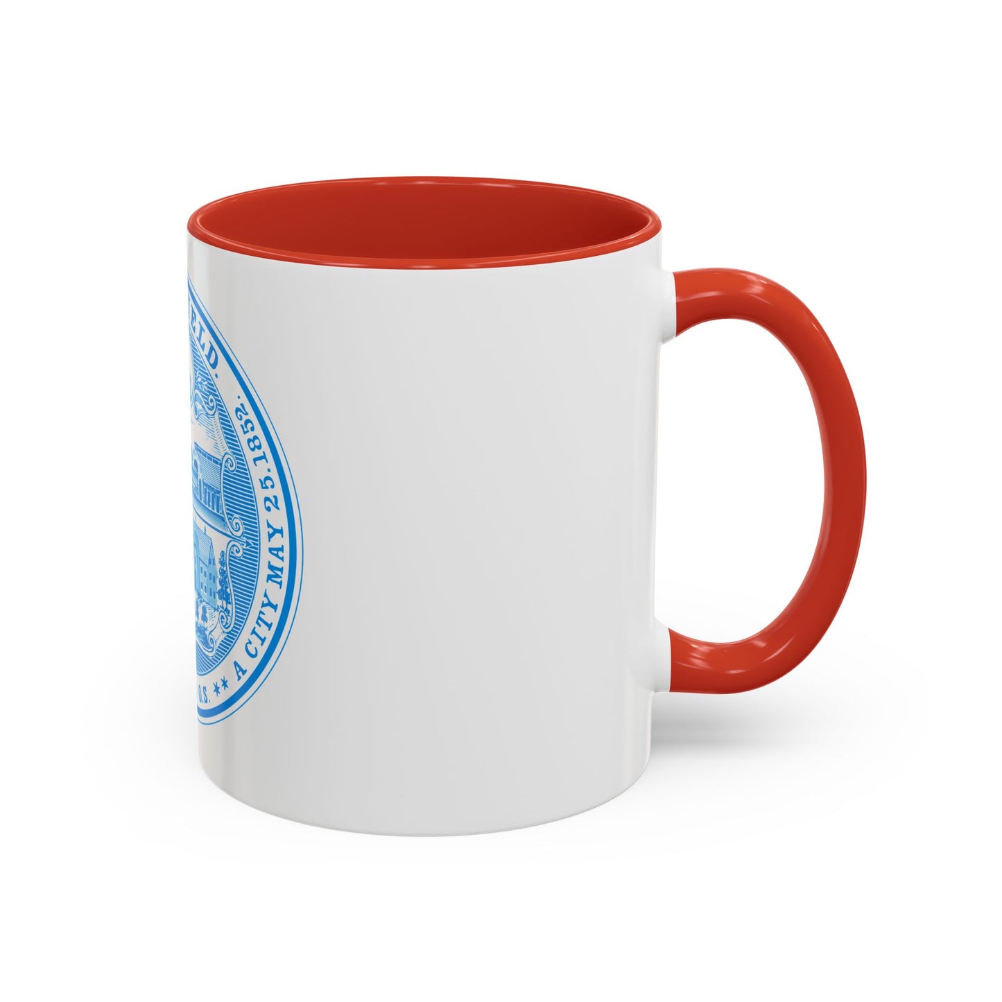 Seal of Springfield Massachusetts - Accent Coffee Mug