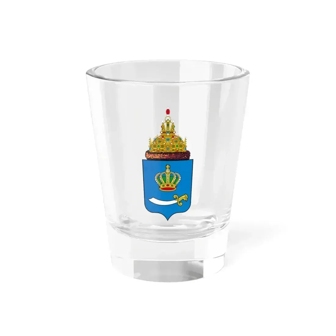 Герб царства Астраханского 1882 (Russia) (Coat of Arms) Shot Glass 1.5oz 1.5oz - Go Mug Yourself