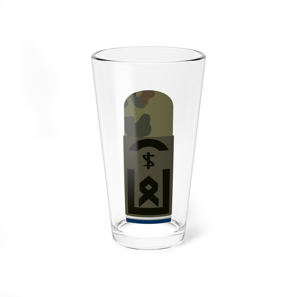 HA OS5 33a Oberfähnrich SanOA San ZM R (Military Rank) Pint Glass 16oz