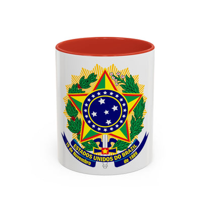 Coat of arms of the United States of Brazil - Accent Coffee Mug
