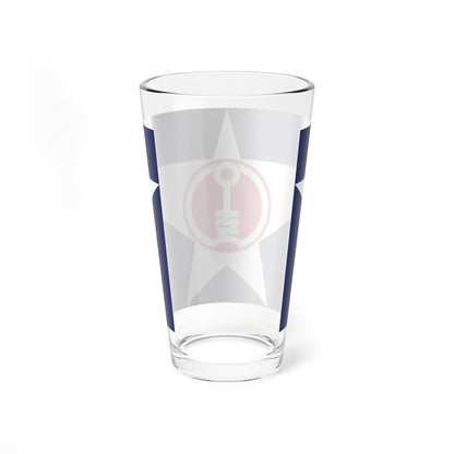 Flag of Abashiri Hokkaido (Japan) Pint Glass 16oz