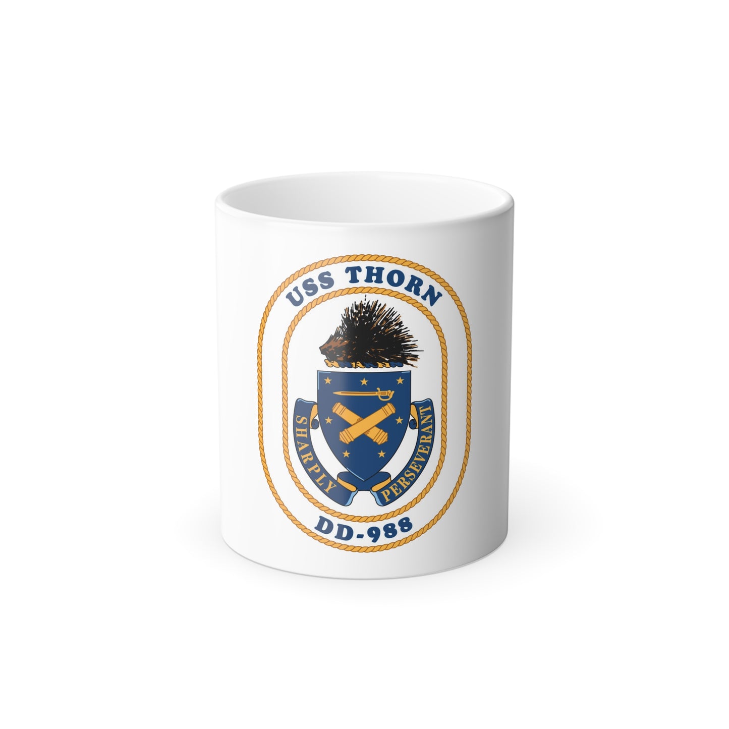 USS Thorn DD 988 v2 (U.S. Navy) Color Changing Mug 11oz