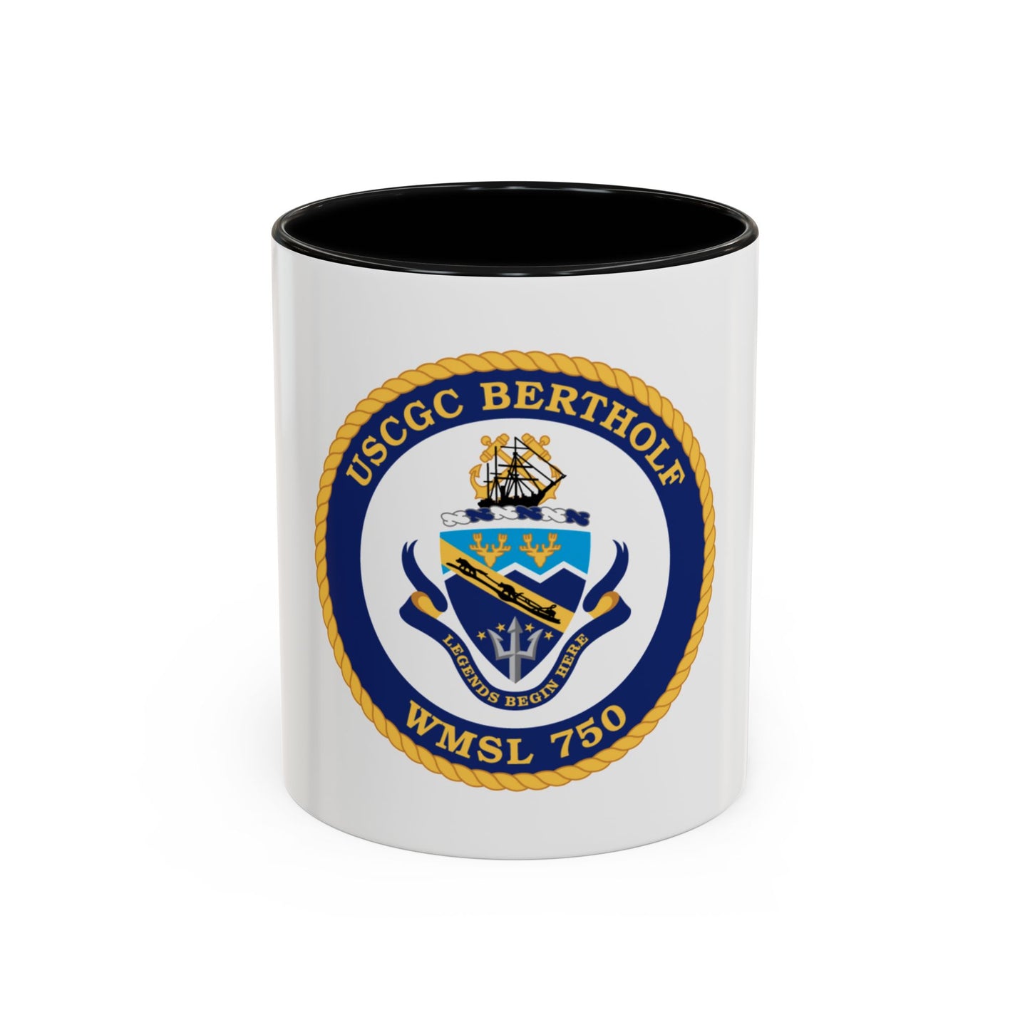 USCGC Bertholf WMSL 750 (U.S. Coast Guard) Accent Coffee Mug