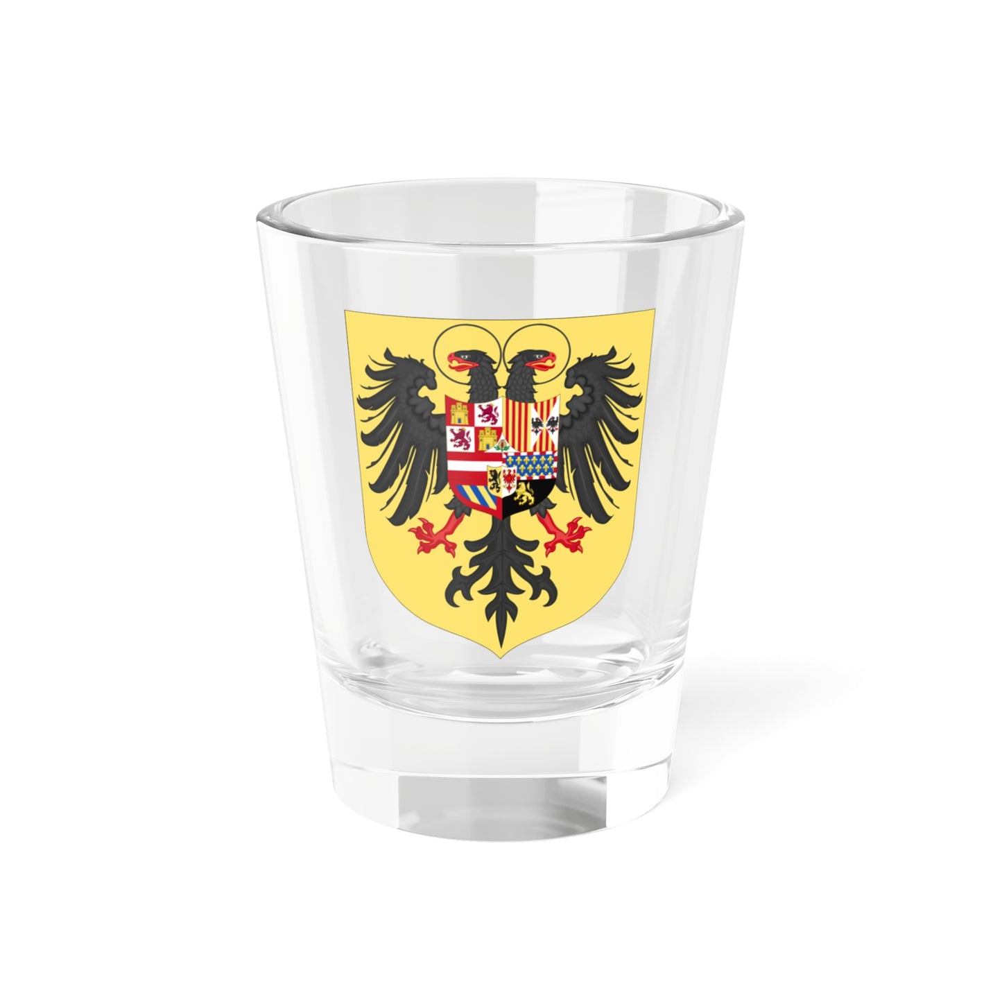 Arms of Charles I of Spain Charles V as Holy Roman Emperor-Or shield variant 1530-1556 (Spain) (Coat of Arms) Shot Glass 1.5oz