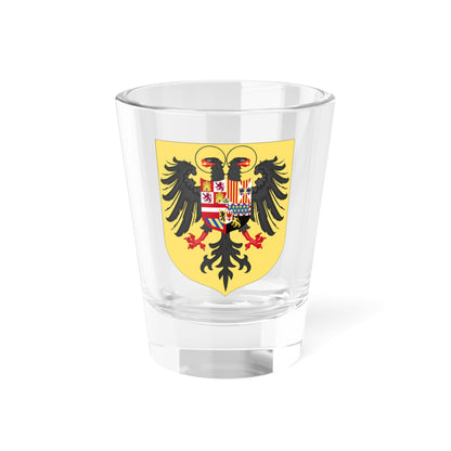 Arms of Charles I of Spain Charles V as Holy Roman Emperor-Or shield variant 1530-1556 (Spain) (Coat of Arms) Shot Glass 1.5oz