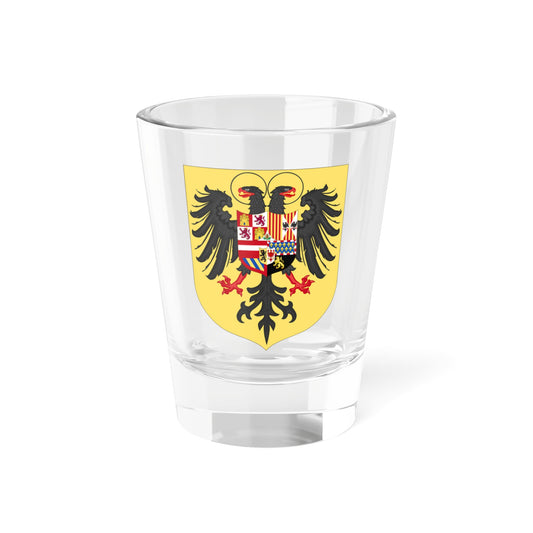 Arms of Charles I of Spain Charles V as Holy Roman Emperor-Or shield variant 1530-1556 (Spain) (Coat of Arms) Shot Glass 1.5oz