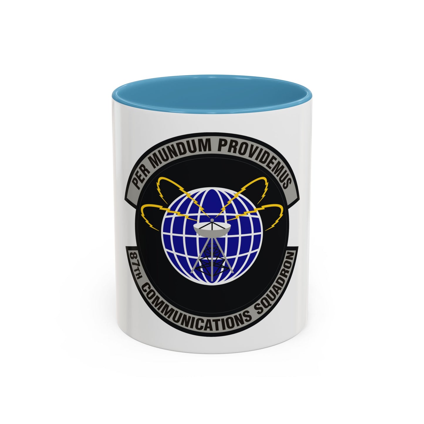 87th Communications Squadron (U.S. Air Force) Accent Coffee Mug