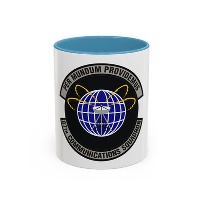 87th Communications Squadron (U.S. Air Force) Accent Coffee Mug