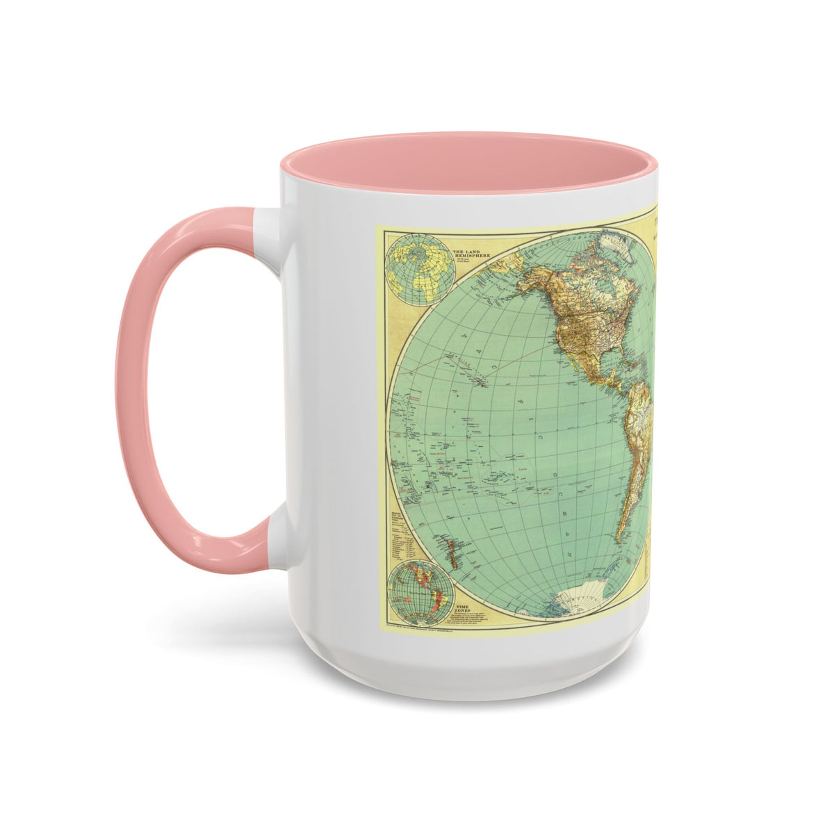 World Map (1935) (Map) Accent Coffee Mug
