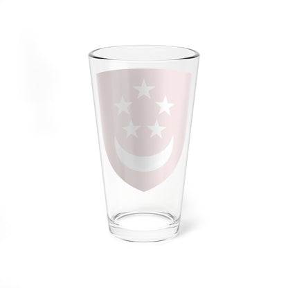 Shield of Singapore (Singapore) (Coat of Arms) Pint Glass 16oz