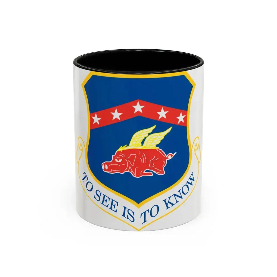 188th Fighter Wing (U.S. Air Force) Accent Coffee Mug 11oz Black - Go Mug Yourself