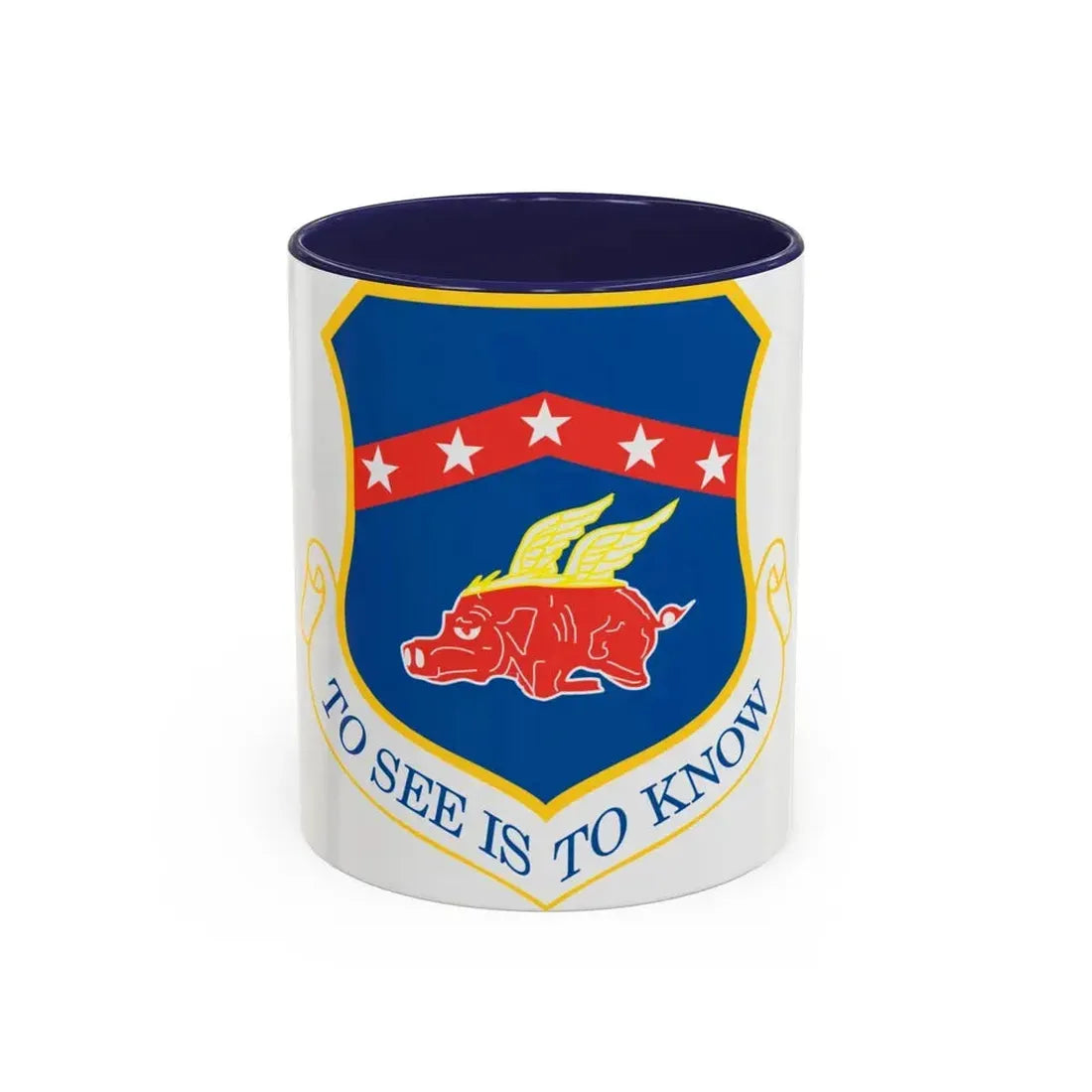 188th Fighter Wing (U.S. Air Force) Accent Coffee Mug 11oz Navy - Go Mug Yourself