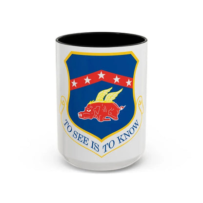 188th Fighter Wing (U.S. Air Force) Accent Coffee Mug 15oz Black - Go Mug Yourself