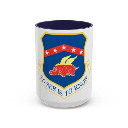 188th Fighter Wing (U.S. Air Force) Accent Coffee Mug 15oz Navy - Go Mug Yourself