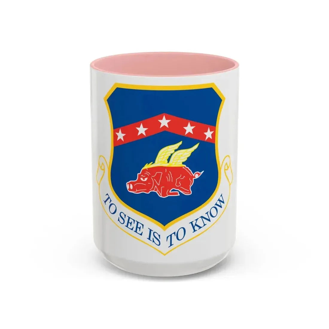 188th Fighter Wing (U.S. Air Force) Accent Coffee Mug 15oz Pink - Go Mug Yourself