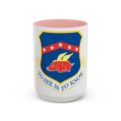 188th Fighter Wing (U.S. Air Force) Accent Coffee Mug 15oz Pink - Go Mug Yourself