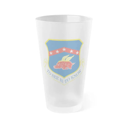 188th Fighter Wing (U.S. Air Force) Frosted Pint Glass 16oz 16oz Frosted - Go Mug Yourself