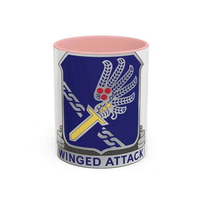 188th Infantry Regiment (U.S. Army) Accent Coffee Mug 11oz Pink - Go Mug Yourself