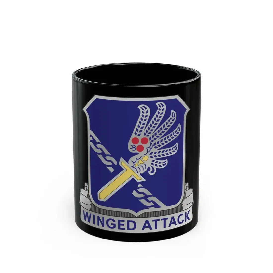 188th Infantry Regiment (U.S. Army) Black Coffee Mug 11oz - Go Mug Yourself