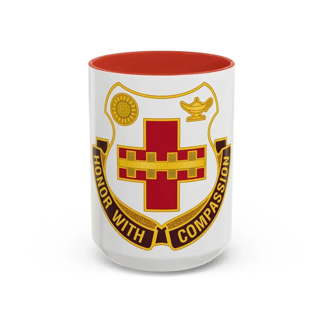 188th Medical Battalion (U.S. Army) Accent Coffee Mug 15oz Red - Go Mug Yourself