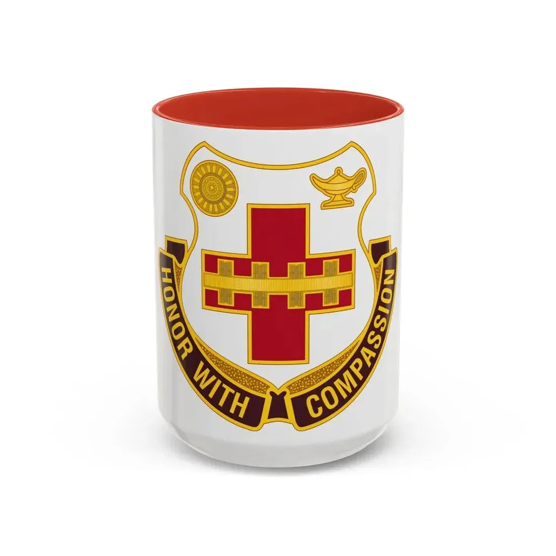 188th Medical Battalion (U.S. Army) Accent Coffee Mug 15oz Red - Go Mug Yourself