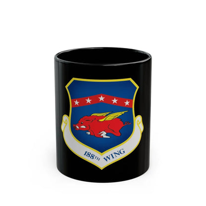 188th Wing (U.S. Air Force) Black Coffee Mug-11oz-Go Mug Yourself