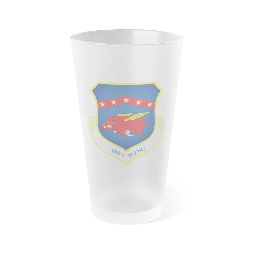 188th Wing (U.S. Air Force) Frosted Pint Glass 16oz-Go Mug Yourself