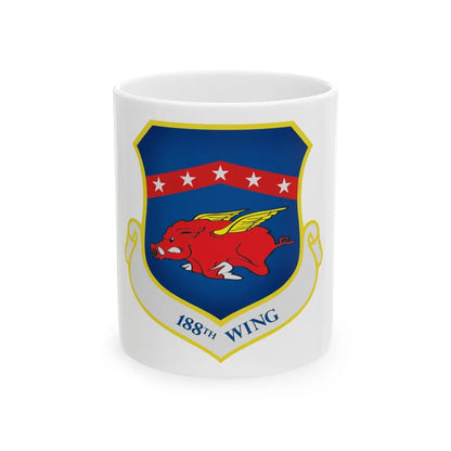 188th Wing (U.S. Air Force) White Coffee Mug-11oz-Go Mug Yourself