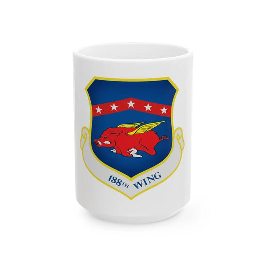 188th Wing (U.S. Air Force) White Coffee Mug-15oz-Go Mug Yourself