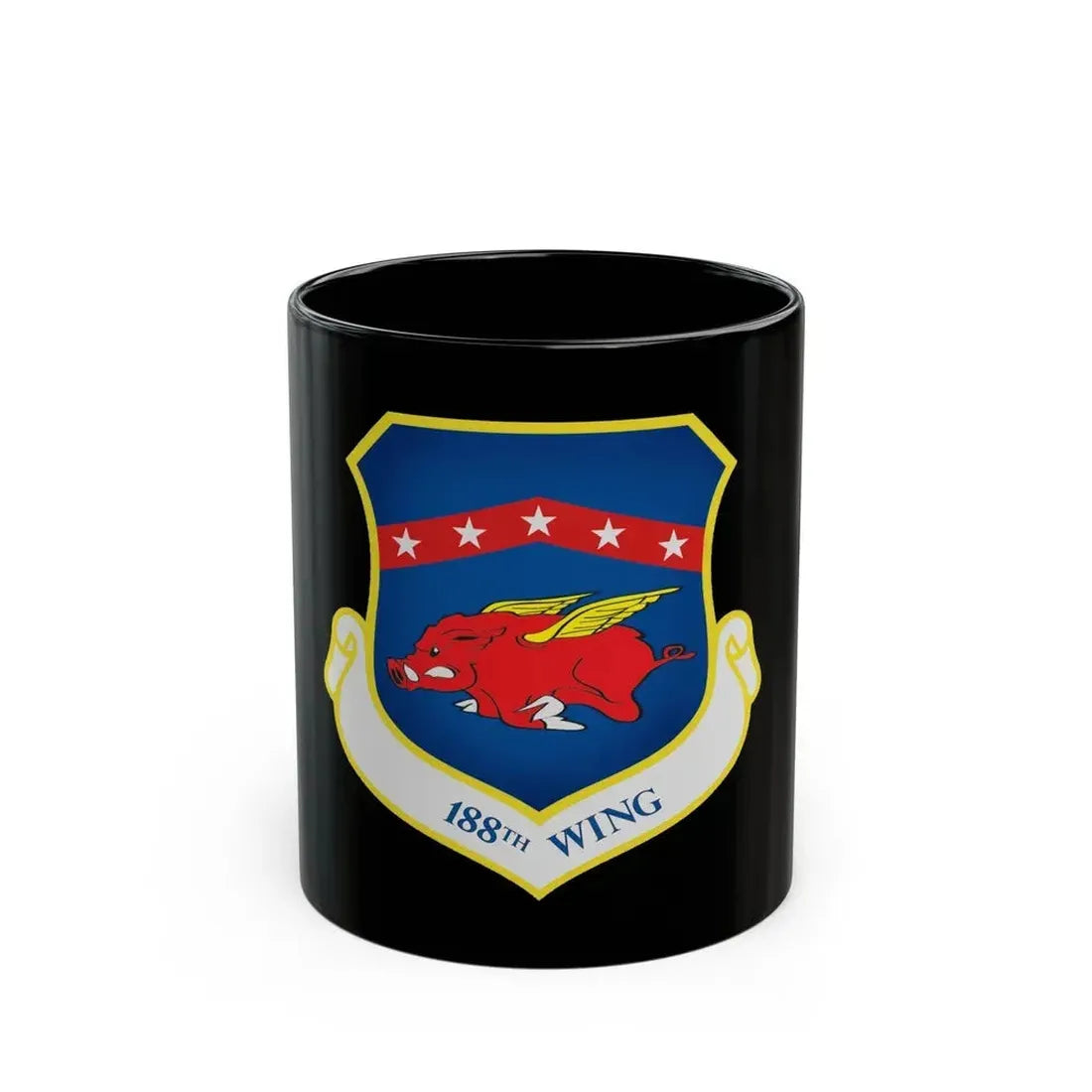 188th Wing (U.S. Air Force) Black Coffee Mug 11oz - Go Mug Yourself