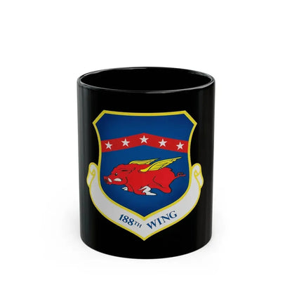 188th Wing (U.S. Air Force) Black Coffee Mug 11oz - Go Mug Yourself
