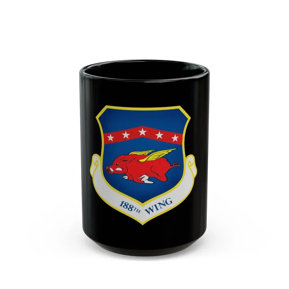 188th Wing (U.S. Air Force) Black Coffee Mug 15oz - Go Mug Yourself