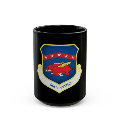 188th Wing (U.S. Air Force) Black Coffee Mug 15oz - Go Mug Yourself
