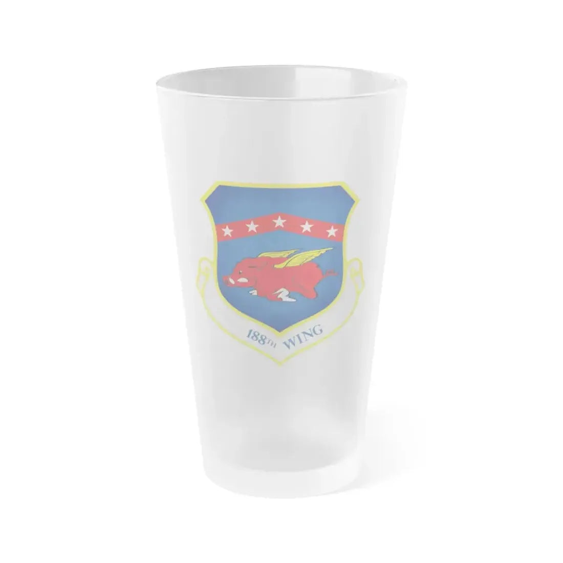 188th Wing (U.S. Air Force) Frosted Pint Glass 16oz Default Title - Go Mug Yourself