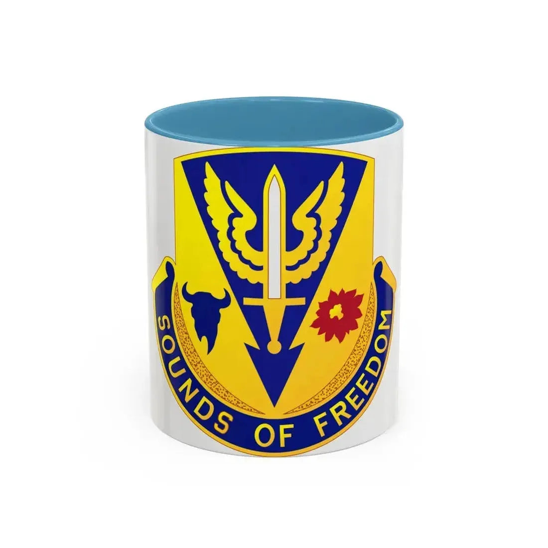 189 Aviation Regiment (U.S. Army) Accent Coffee Mug 11oz Light Blue - Go Mug Yourself