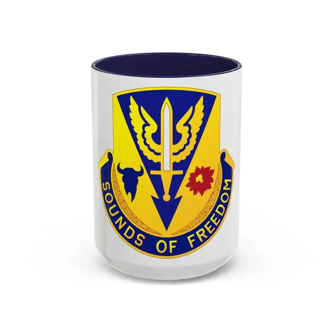 189 Aviation Regiment (U.S. Army) Accent Coffee Mug 15oz Navy - Go Mug Yourself