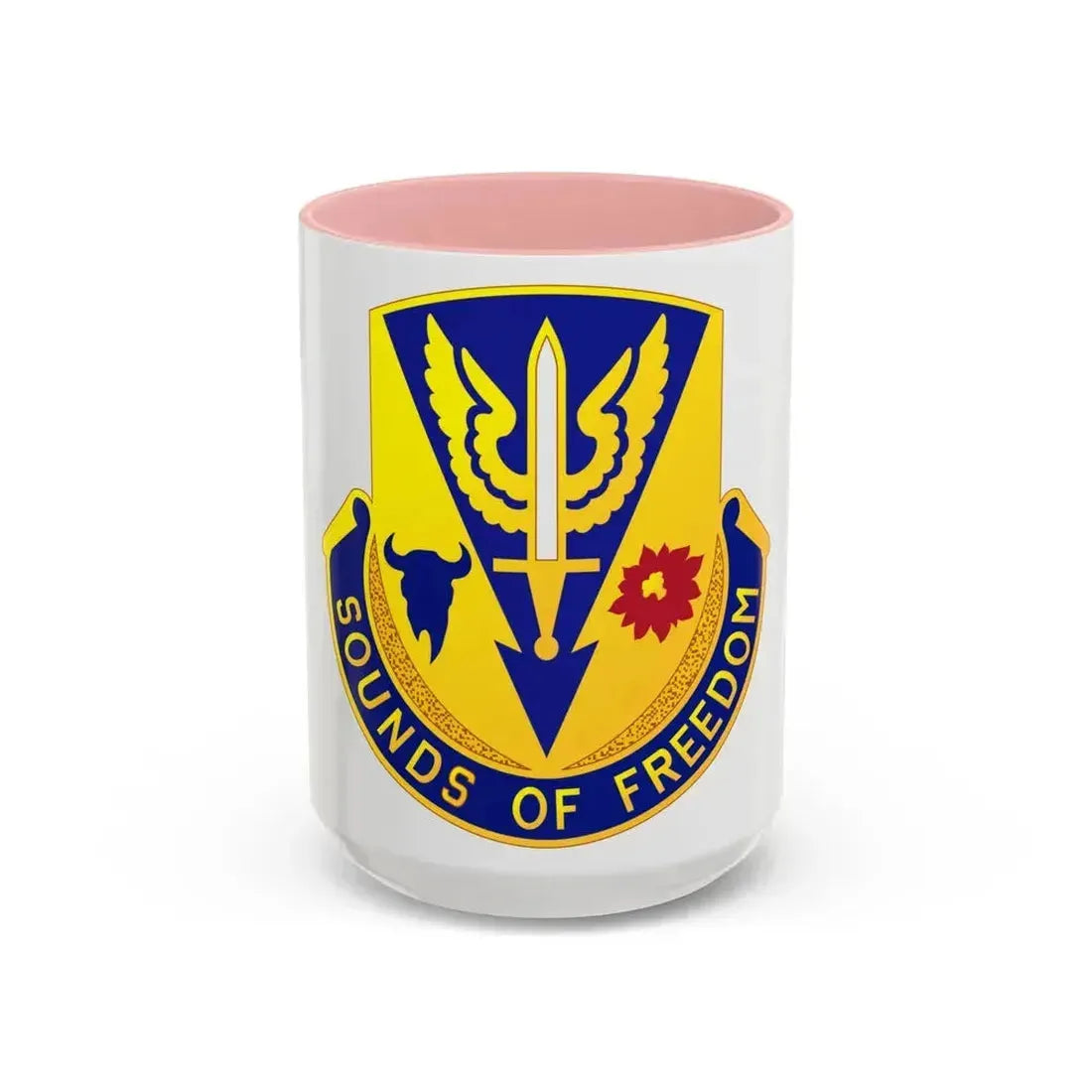 189 Aviation Regiment (U.S. Army) Accent Coffee Mug 15oz Pink - Go Mug Yourself