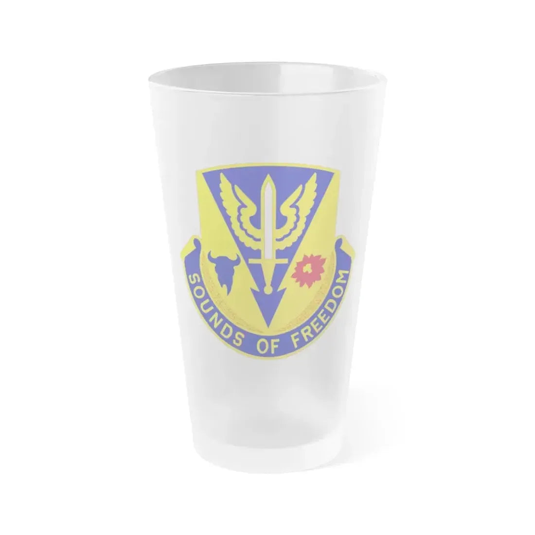 189 Aviation Regiment (U.S. Army) Frosted Pint Glass 16oz Default Title - Go Mug Yourself