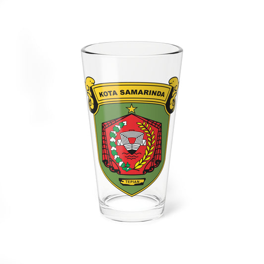 Coats of arms of Samarinda City (Indonesia) (Coat of Arms) Pint Glass 16oz