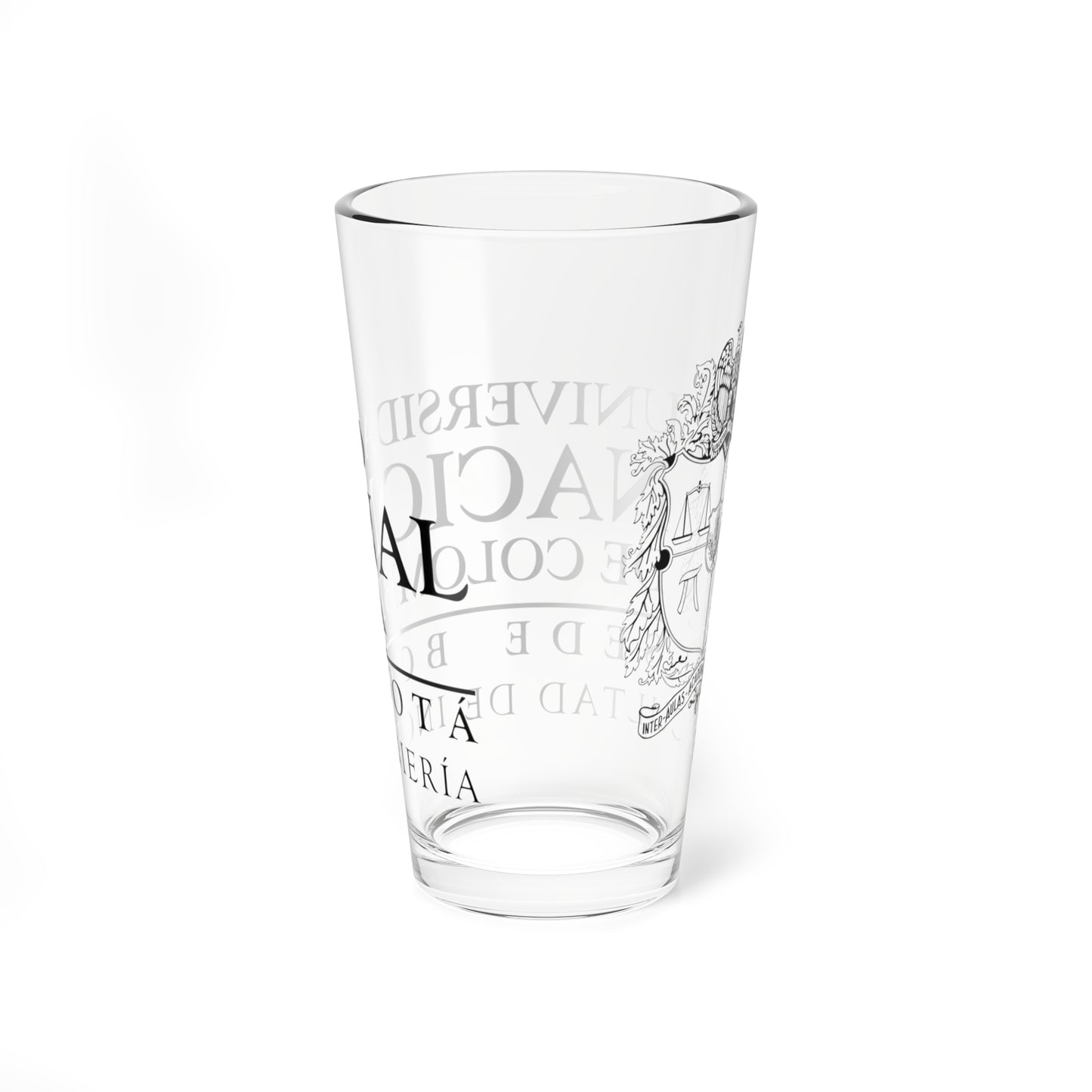 UNAL Aplicación Ingeniería (Colombia) (Coat of Arms) Pint Glass 16oz