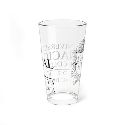 UNAL Aplicación Ingeniería (Colombia) (Coat of Arms) Pint Glass 16oz