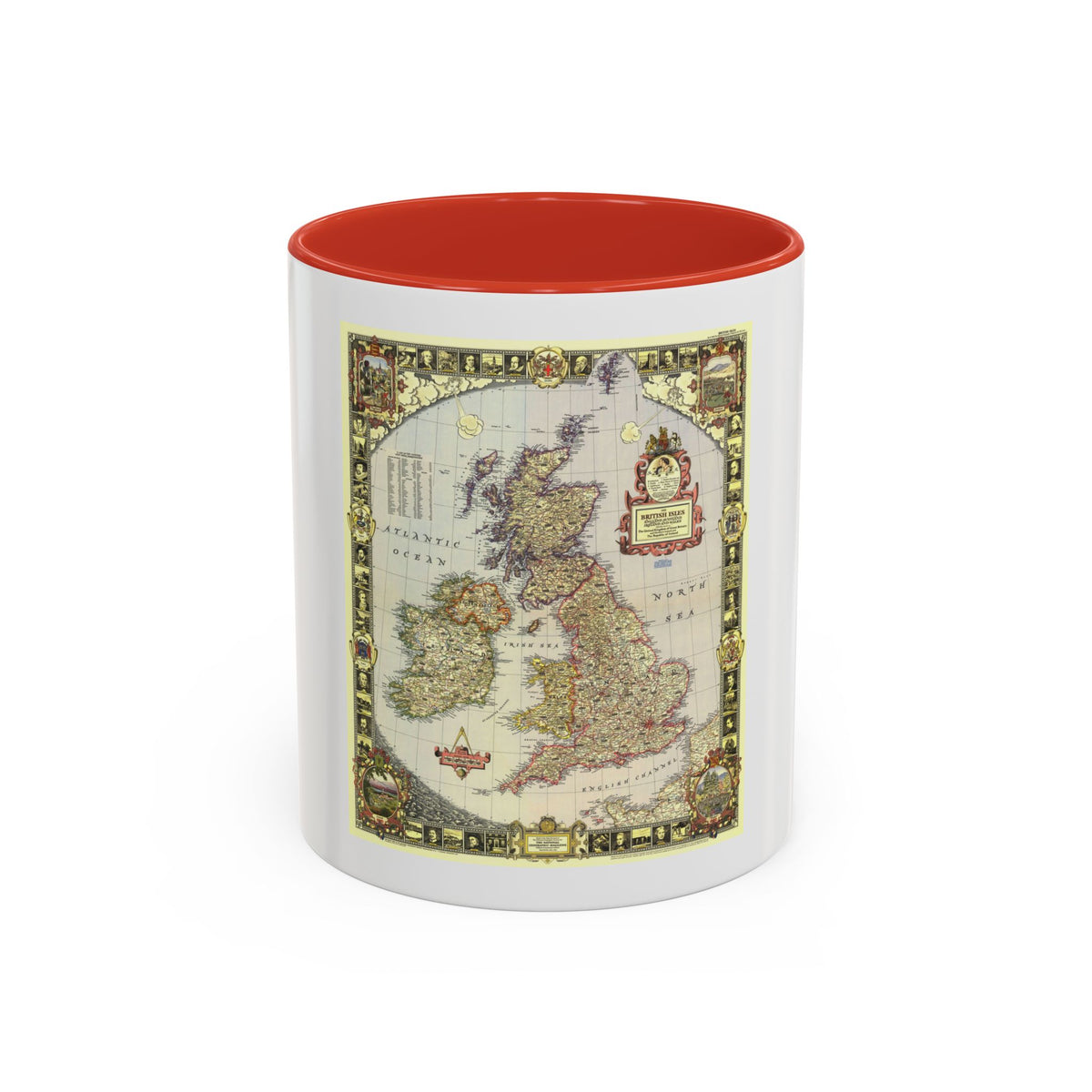 British Isles (1949) (Map) Accent Coffee Mug