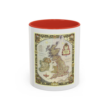 British Isles (1949) (Map) Accent Coffee Mug